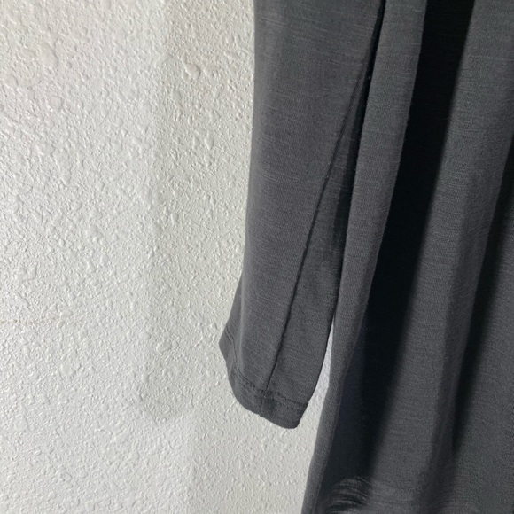 Style & Co Grey Cardigan Waterfall Open Front - Picture 5 of 8